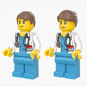 Lego Minifig Male and Female Doctor 1 Collection