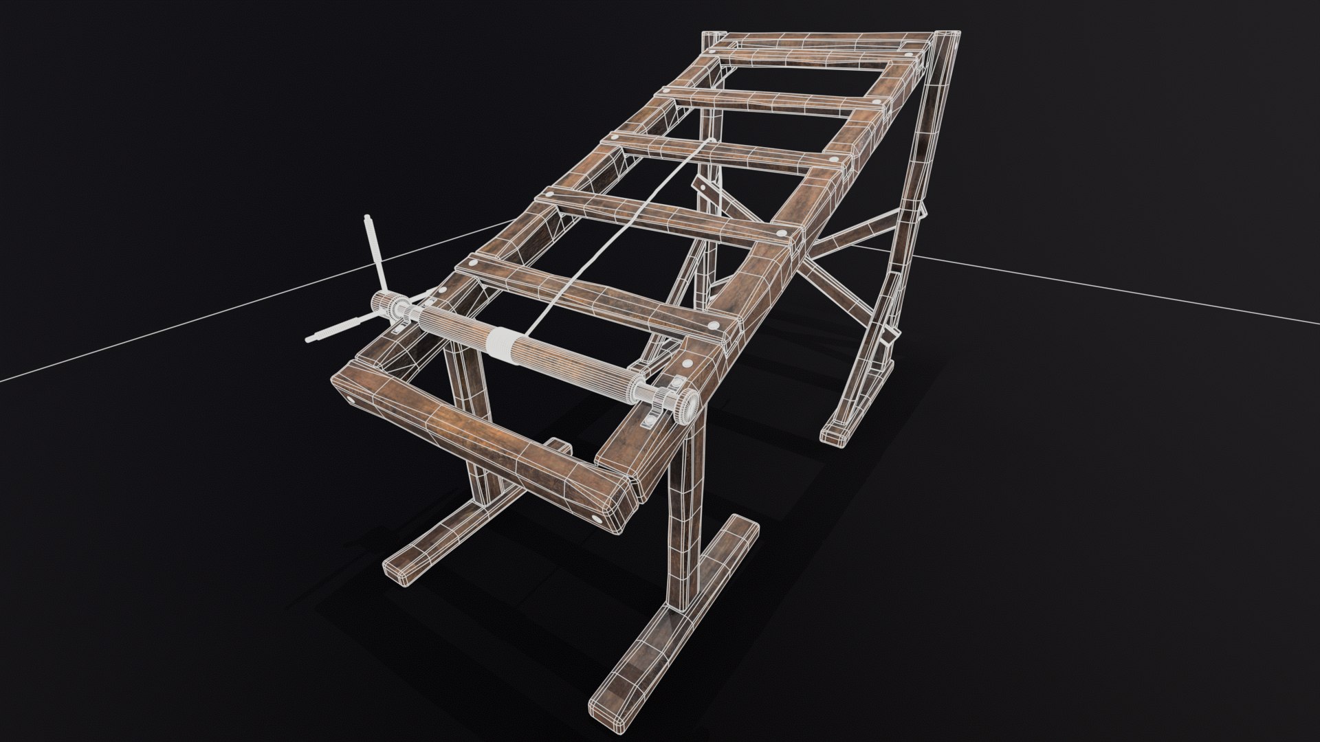 Medieval Rack Torture Device Model - TurboSquid 2150154