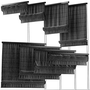 blinds black 3d model