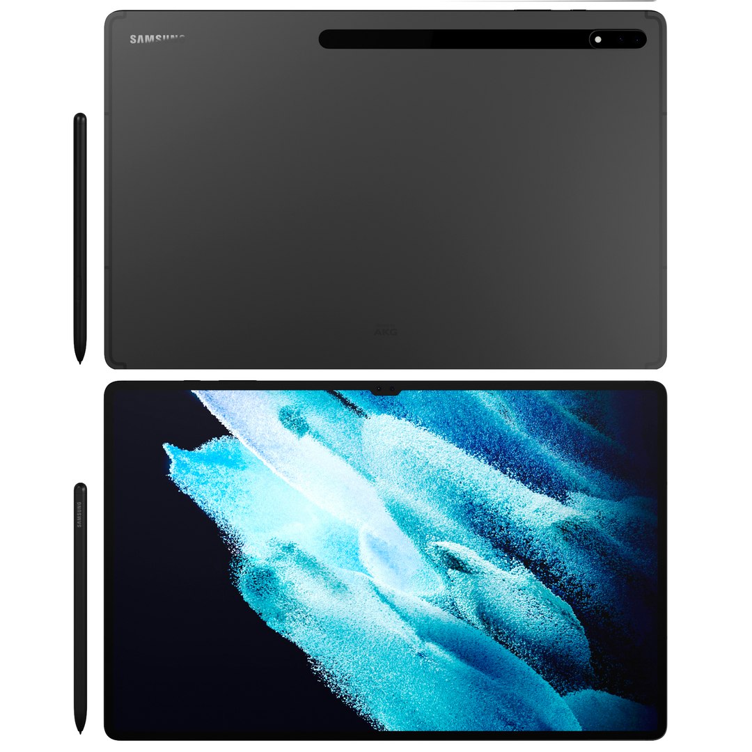 3D Samsung Galaxy Tab S8 Plus and S8 Ultra https://p.turbosquid.com/ts-thumb/H6/eXmC7F/La/5r/jpg/1648844404/1920x1080/fit_q87/e7da3adbbee7d6bccdb9d94815427ce6696c14c6/5r.jpg