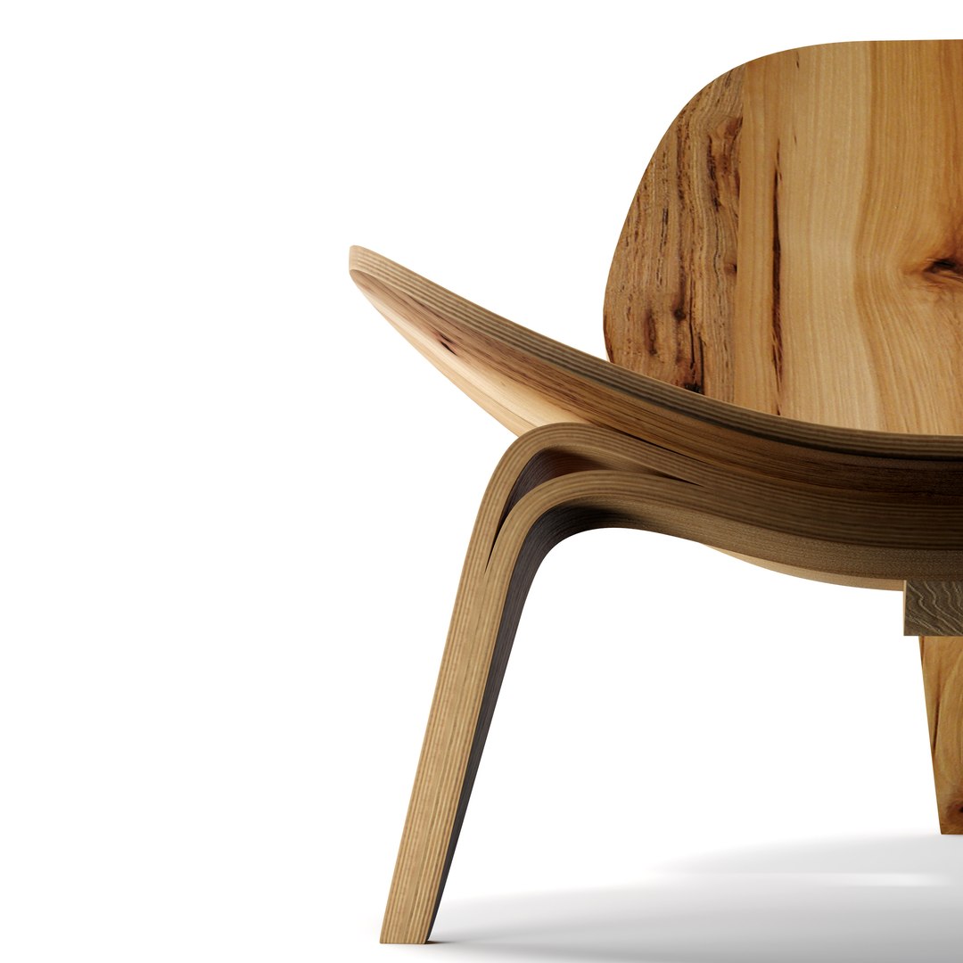 3D shell chair ch07 model - TurboSquid 1633791