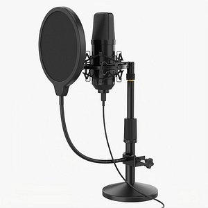 Cardioid microphone with stand USB