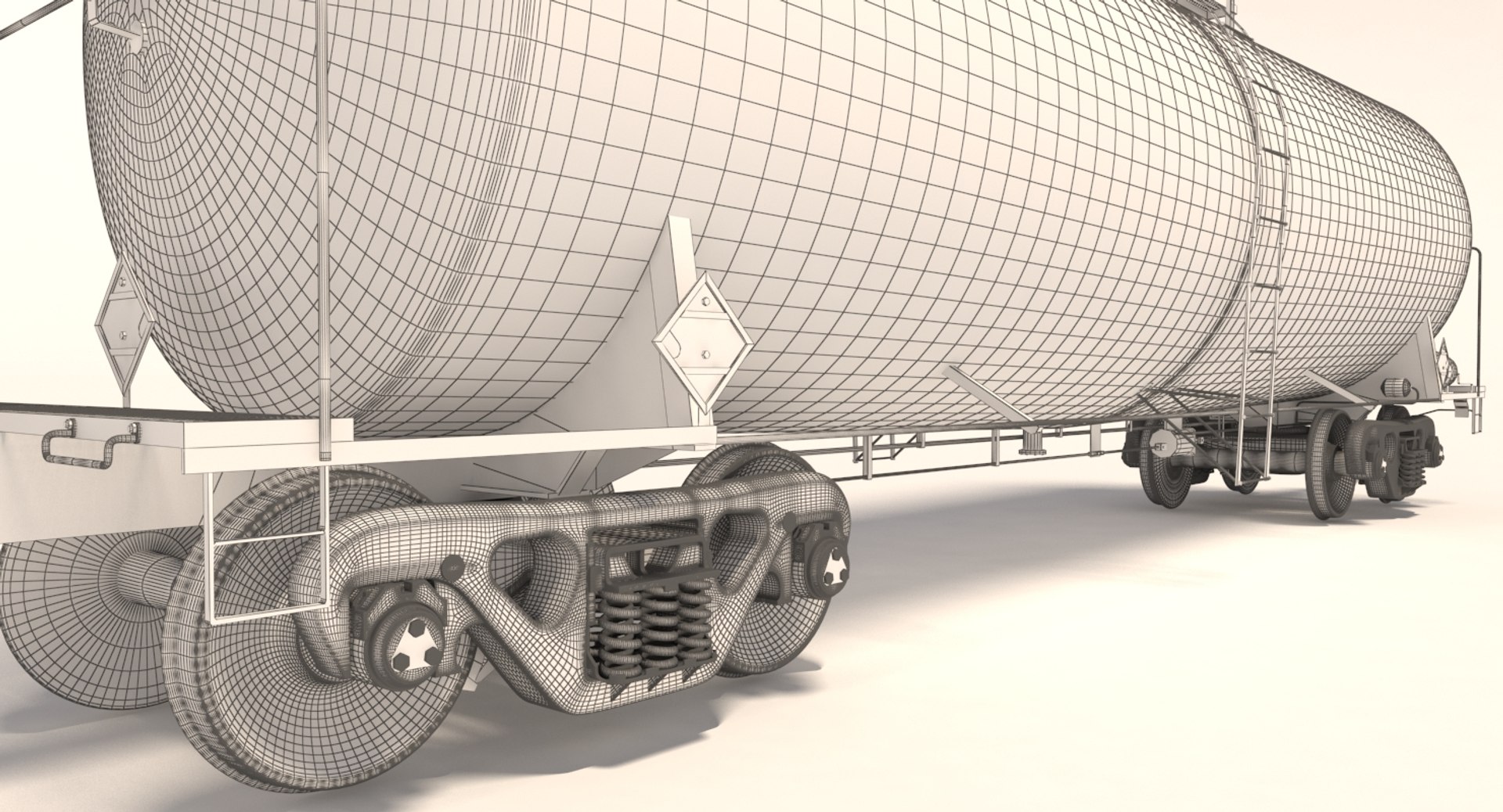 3d Model T104 Liquid Chemicals Tank
