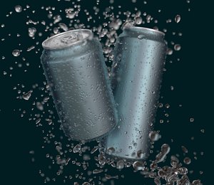 3D Aluminum Cans 330ml 500ml