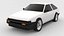 Toyota Sprinter Trueno AE86 - Low Poly Styled 3D Model