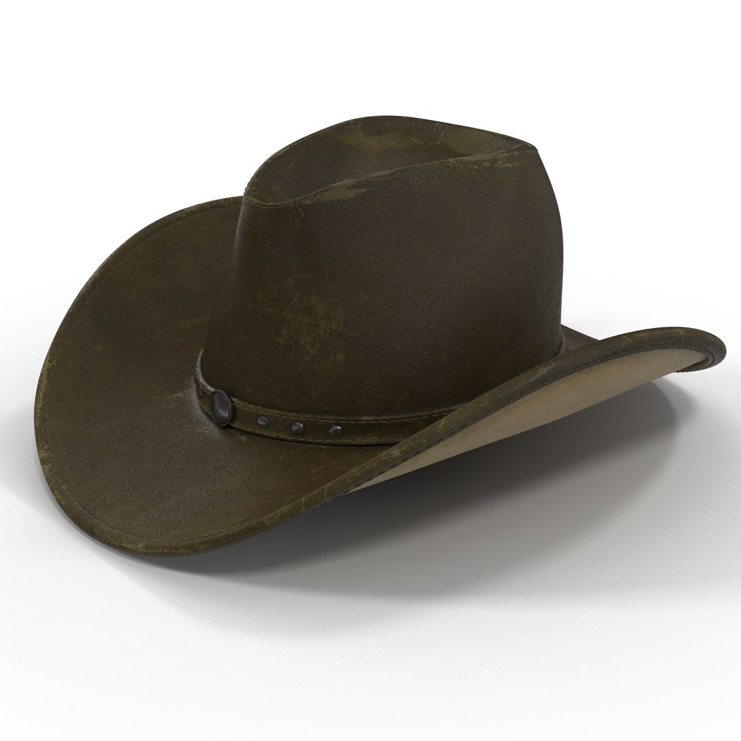 Old Cowboy Hat 2 3D model preview