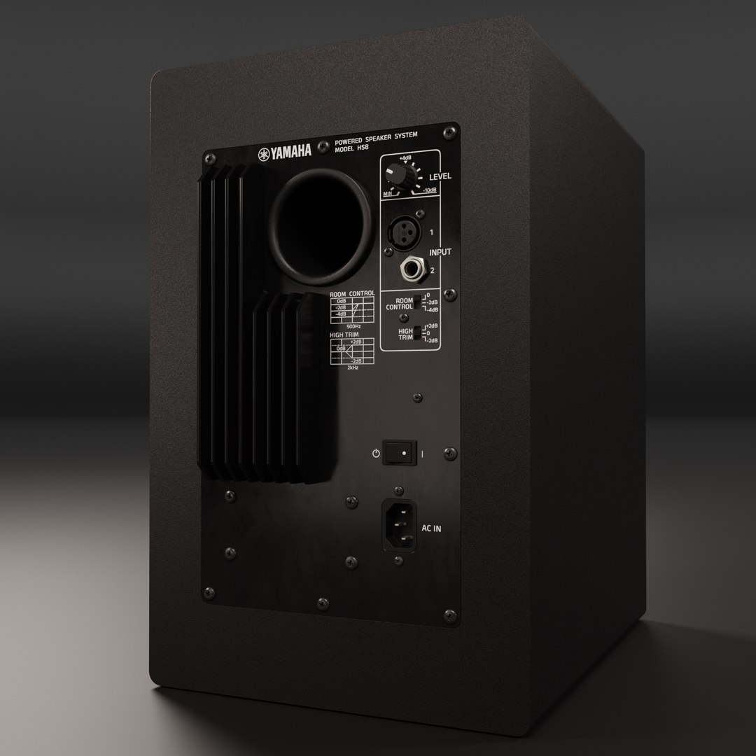3D YAMAHA HS 8 Studio Monitors - TurboSquid 1885515