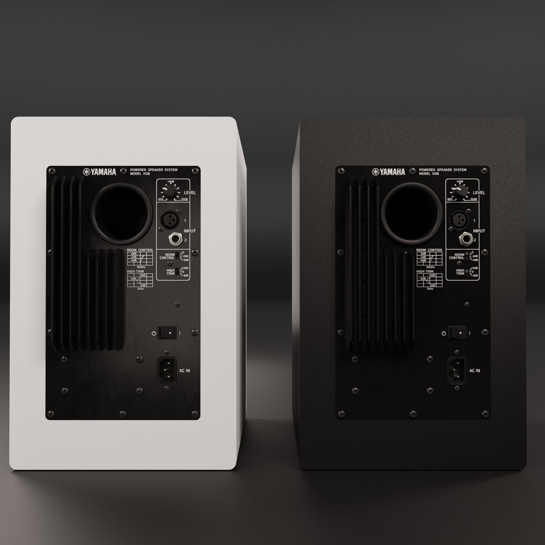 3D YAMAHA HS 8 Studio Monitors - TurboSquid 1885515