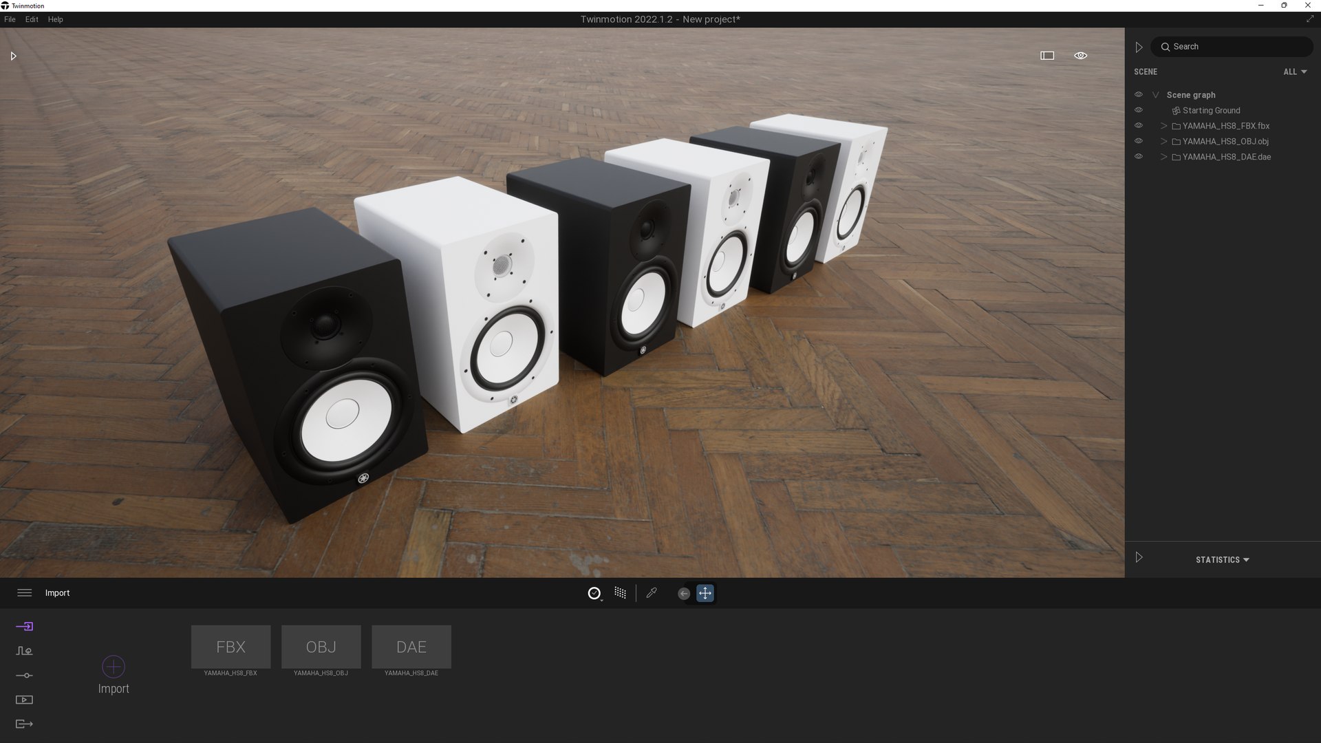 3D YAMAHA HS 8 Studio Monitors - TurboSquid 1885515