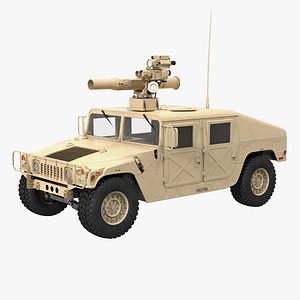 3d model hmmwv tow missile carrier