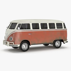 Classic Volkswagen Type 2 Bus Simple Interior