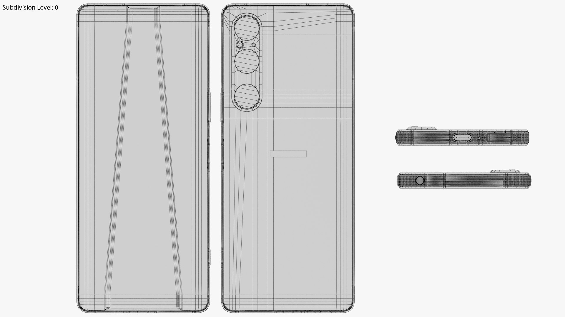 3d Sony Xperia 1 V Silver Model - Turbosquid 2076903