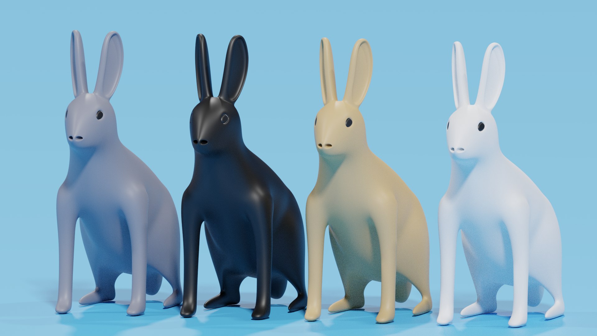 3D Model Cartoon Rabbit Tolai Hare - TurboSquid 2260543