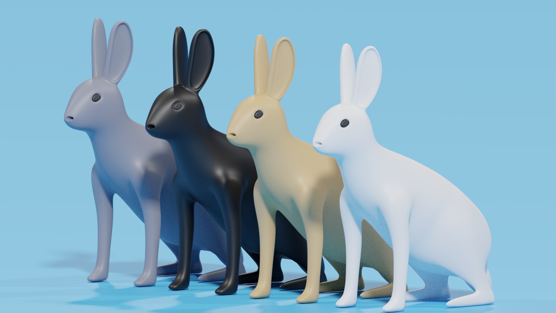 3D Model Cartoon Rabbit Tolai Hare - TurboSquid 2260543