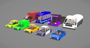 cartoon cars model