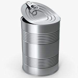 Opened Tin Can 3D model