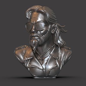 3D Rockstar Bust