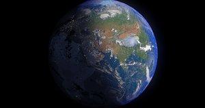 16k earth 3d model