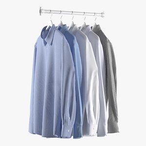realistic shirt set 3D model