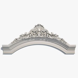 Arched Cartouche Element 65