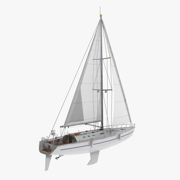 3d model of a sailboat