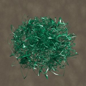 cellophane grass zipped 3d model