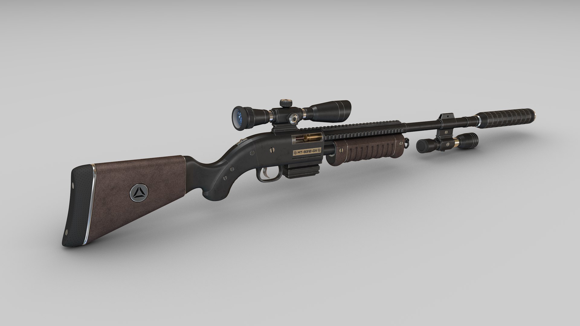Sniper Rifle 02 3D model - TurboSquid 1990308