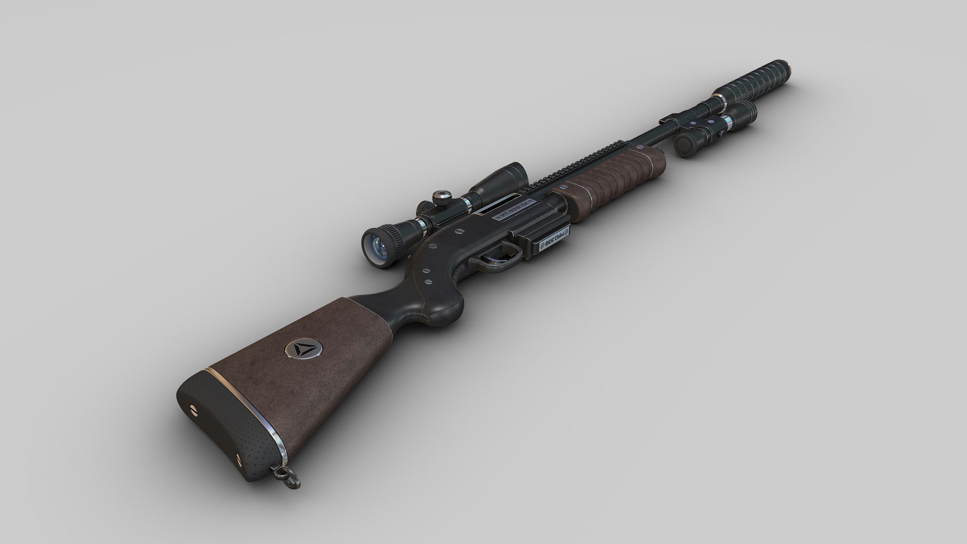 Sniper Rifle 02 3D model - TurboSquid 1990308