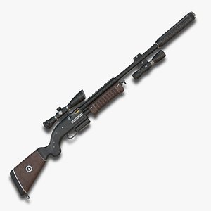 Sniper Rifle 02 3D model