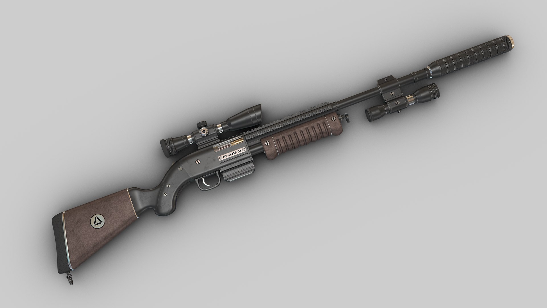 Sniper Rifle 02 3D model - TurboSquid 1990308