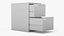 Filing Cabinet 2 Drawer Grey