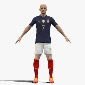 Antoine Griezmann France 3D model