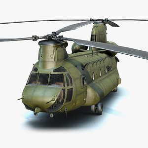 CH-47 Chinook Low Poly