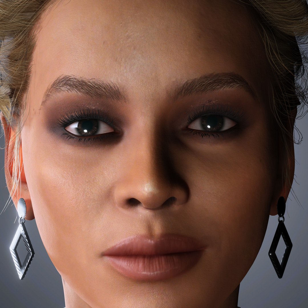 Beyonce Character 3D Model Low-poly 3D - TurboSquid 2289780
