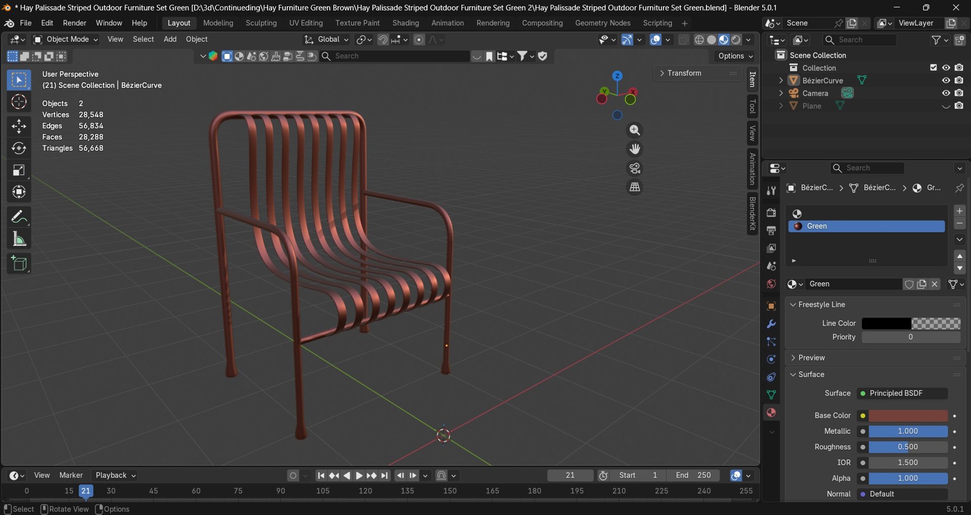 Hay Palissade Striped Outdoor Furniture Brown Chair 3D model https://p.turbosquid.com/ts-thumb/H7/R8Golu/tO/screenshot20260201112350/jpg/1770130264/1920x1080/fit_q87/3145abb677b899ee1f382a377cd76149126c2783/screenshot20260201112350.jpg