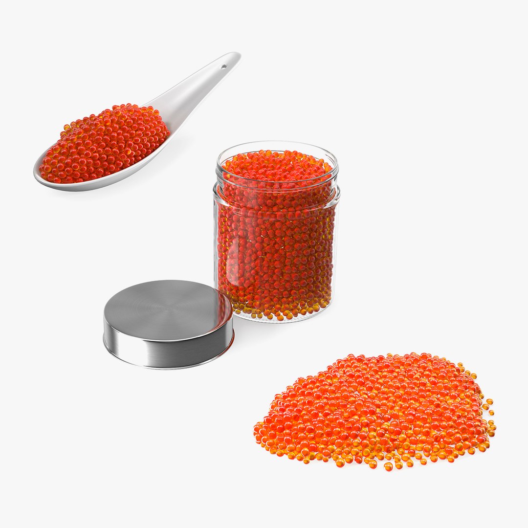 Red Caviar Collection 3D model preview