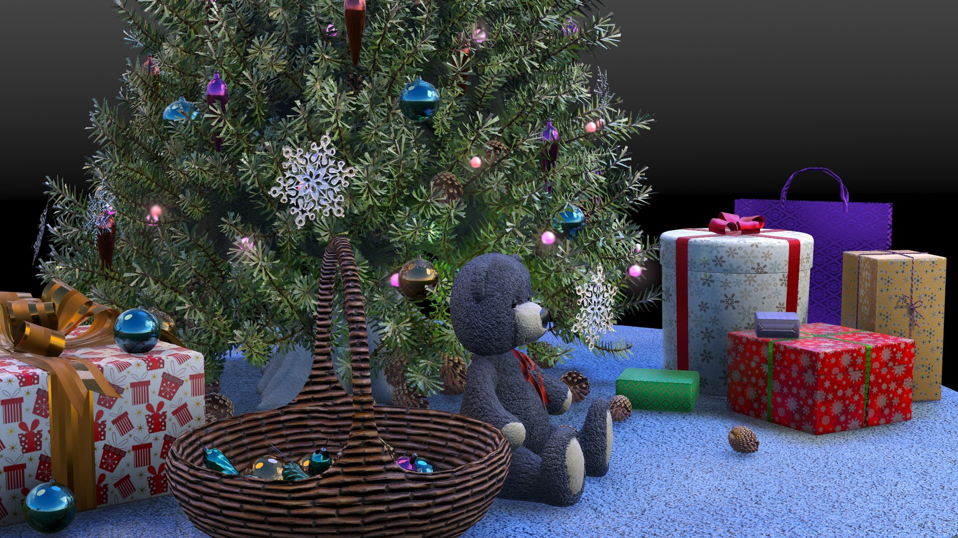 3D Christmas tree model - TurboSquid 1815899
