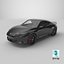 3D Honda Prelude Type R Modern Design 2026 Black Simplified
