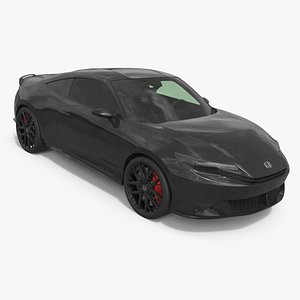 Honda Prelude Type R Modern Design 2026 Black Simplified