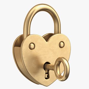 padlock lock old 3D model