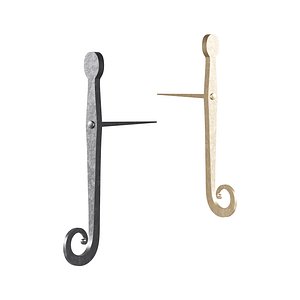 3D model Black Shutter Dog Holders