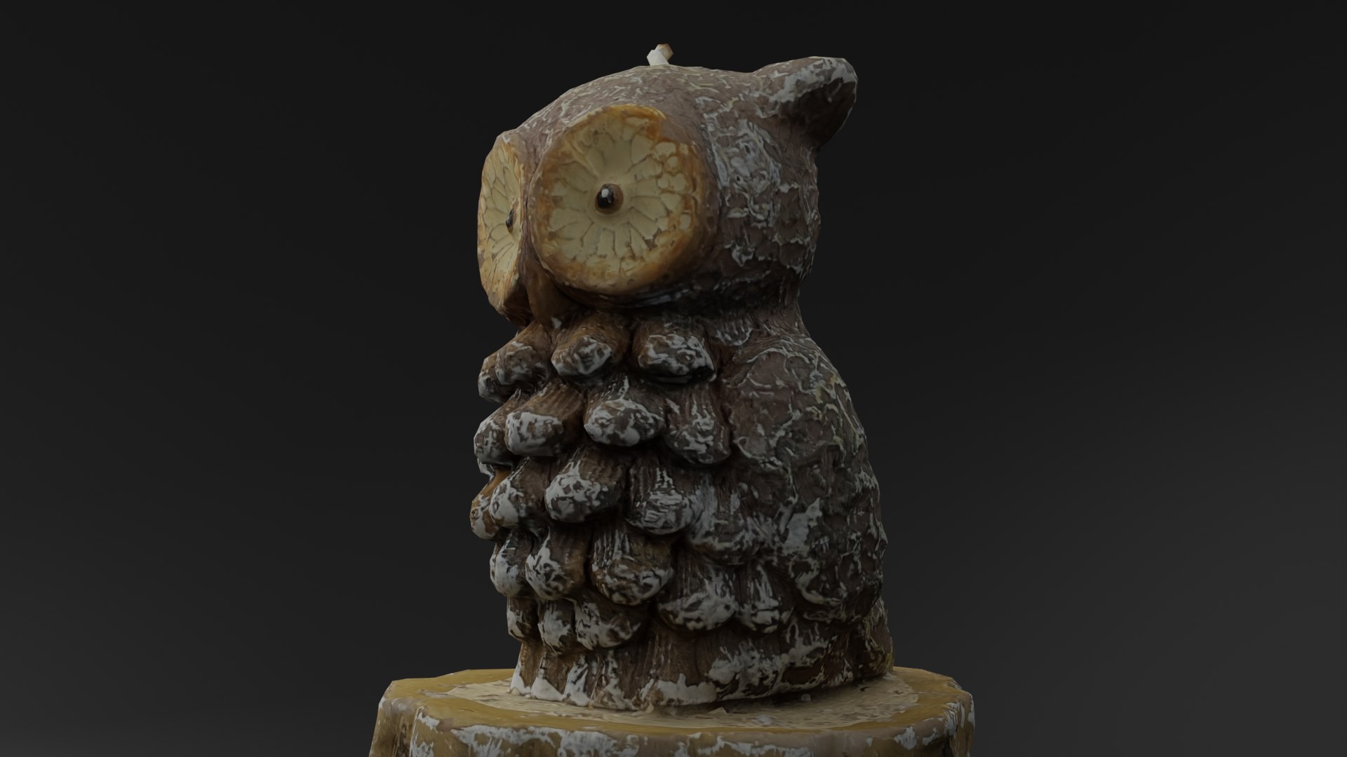 Owl Candle Scanned 3D https://p.turbosquid.com/ts-thumb/H7/XKYfs6/3r/preview3/png/1678619137/1920x1080/fit_q87/098d125fe5cde8715c7029bc3cbb9e08922c0ed5/preview3.jpg