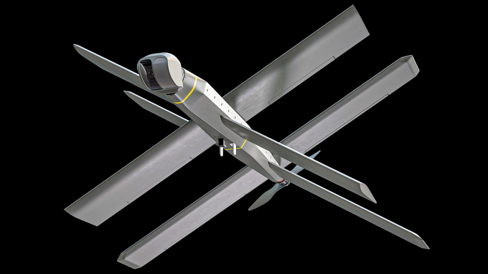ZALA Lancet-3 UAV Kamikaze Drone PBR model https://p.turbosquid.com/ts-thumb/H7/bcgJqz/5O/r_viewport_011/png/1760878808/1920x1080/fit_q87/6812df0d4df0170d68035a83cfb736a9d56e1b26/r_viewport_011.jpg