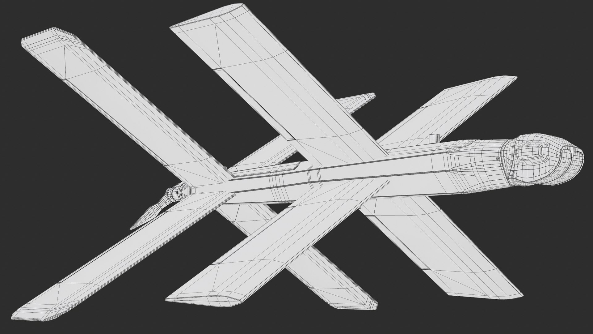 ZALA Lancet-3 UAV Kamikaze Drone PBR model https://p.turbosquid.com/ts-thumb/H7/bcgJqz/GZ/screenshot003/png/1760878817/1920x1080/fit_q87/49838869e4baab7f2d0114910691c6d1e3e04f60/screenshot003.jpg