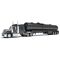 Truck with Tank Semitrailer
