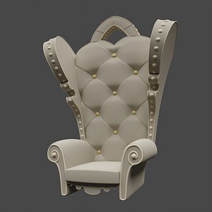 quilted seat 3D model