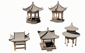 Chinese Pavilion Chinese Gazebo Chinese Ancient Architecture model