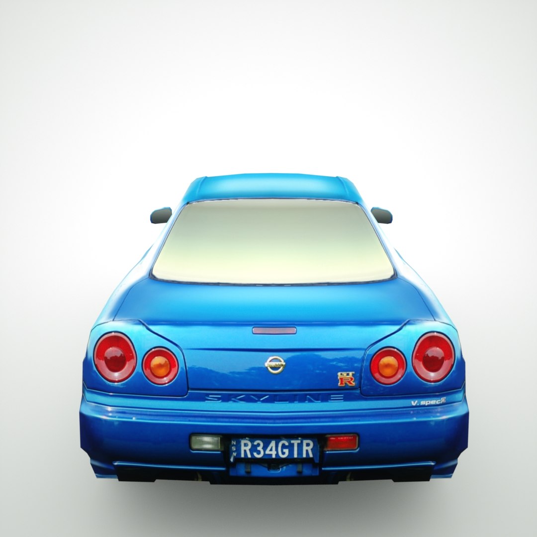 3d Nissan Gt-r Skyline R34 Model