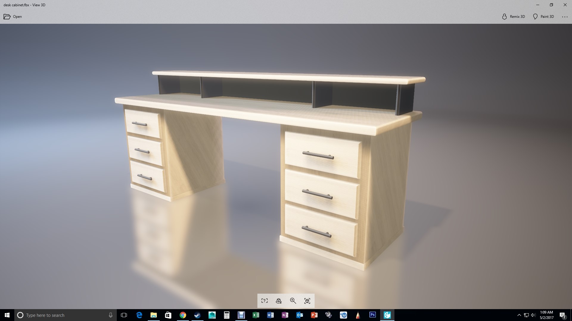 Desk table model - TurboSquid 1152951