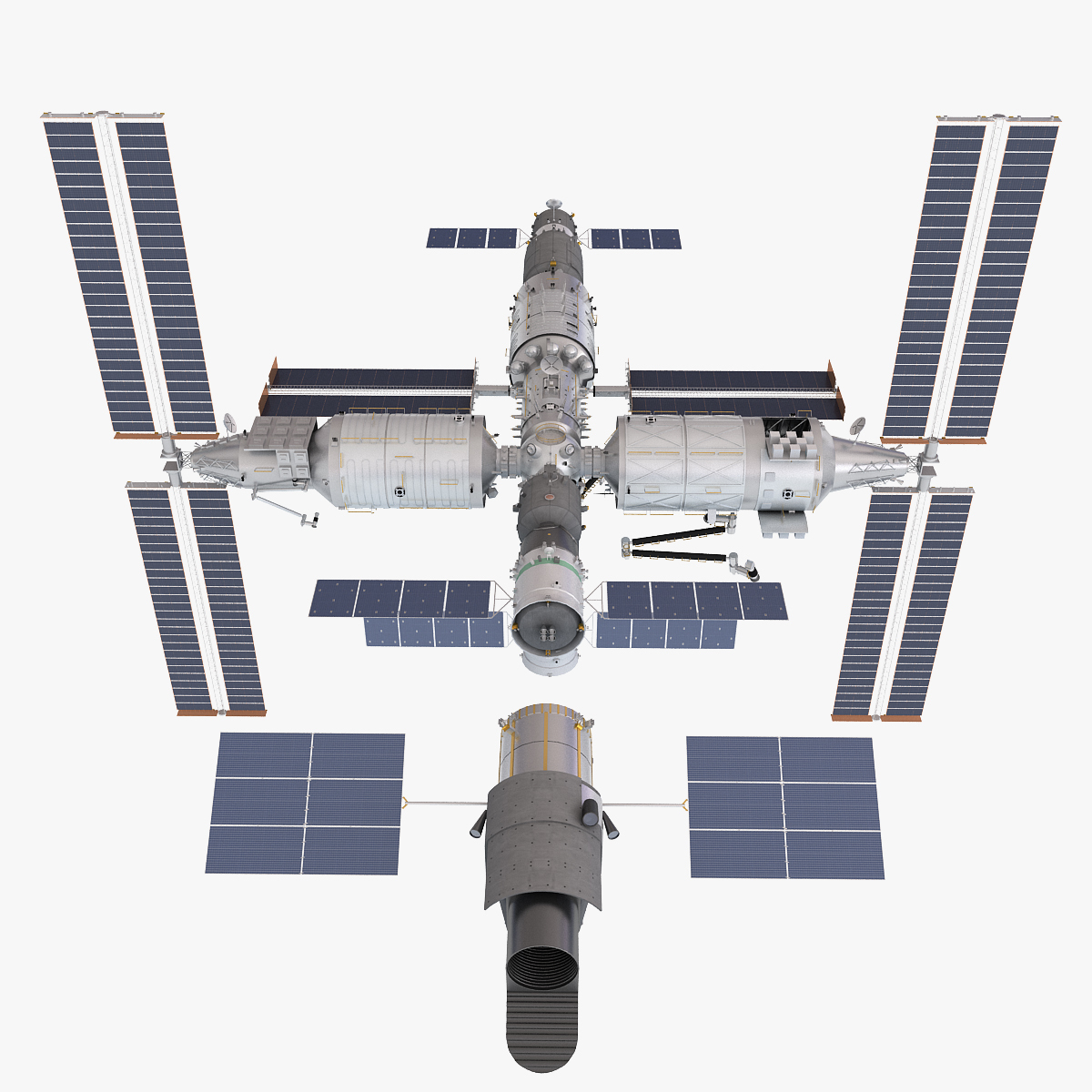 Chinese space station 3D model - TurboSquid 1697411